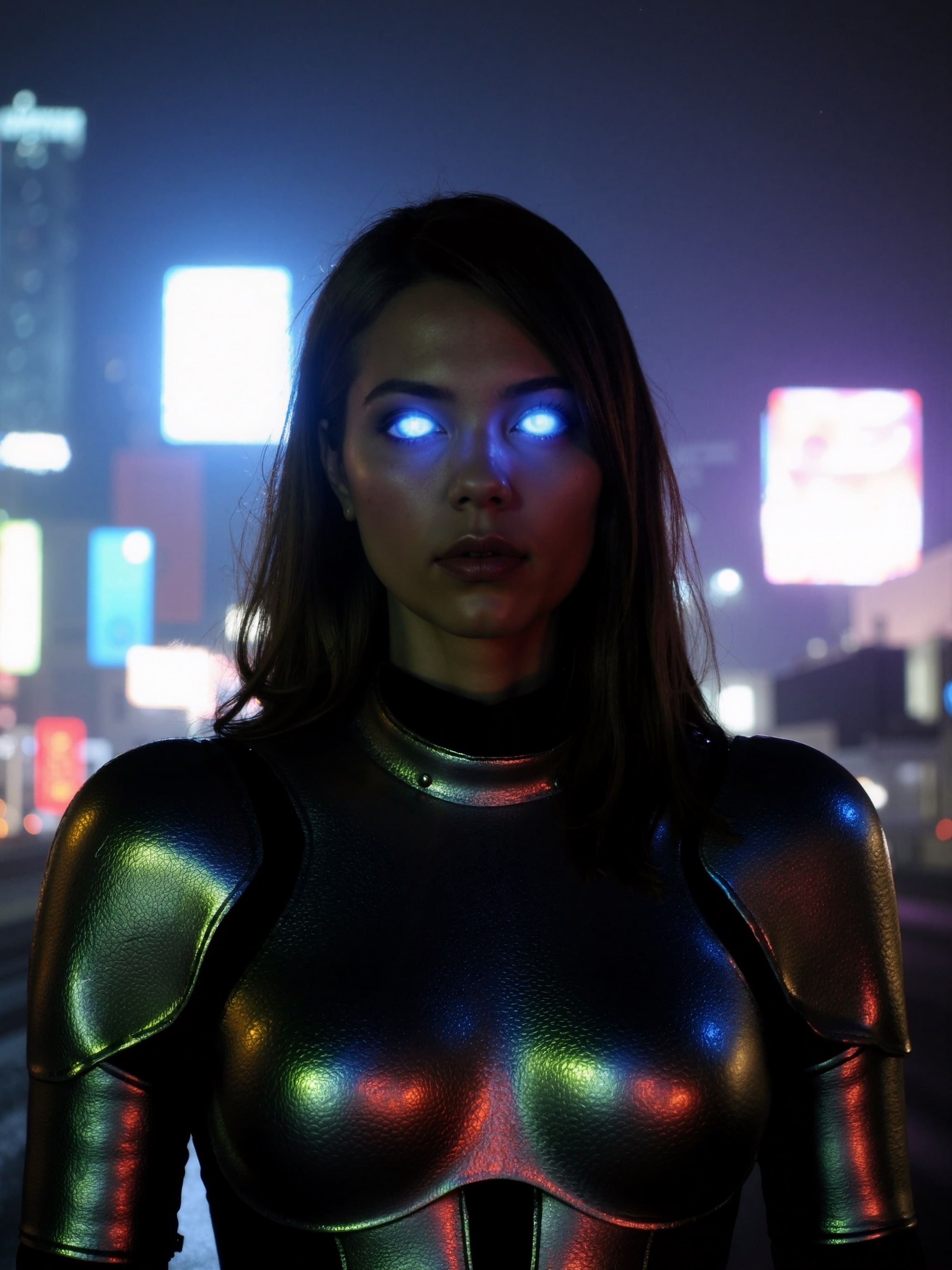 A vintage Coca-Cola vending machine half-buried in desert sand at twilight, with a satellite visible in the sky.