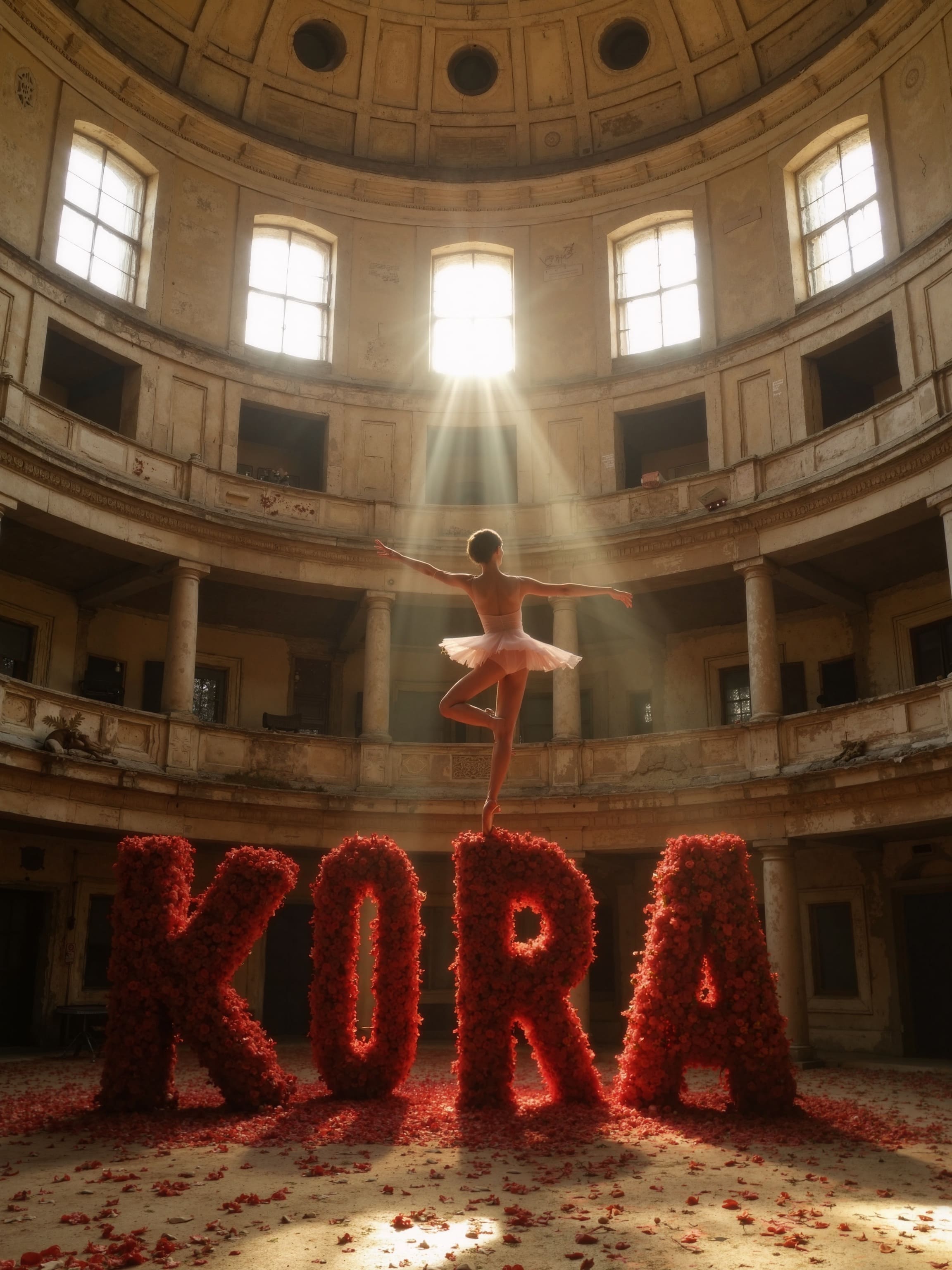 A pristine yellow school bus parked on a sparkling salt pillar in an underground mine, with workers staring in amazement.
