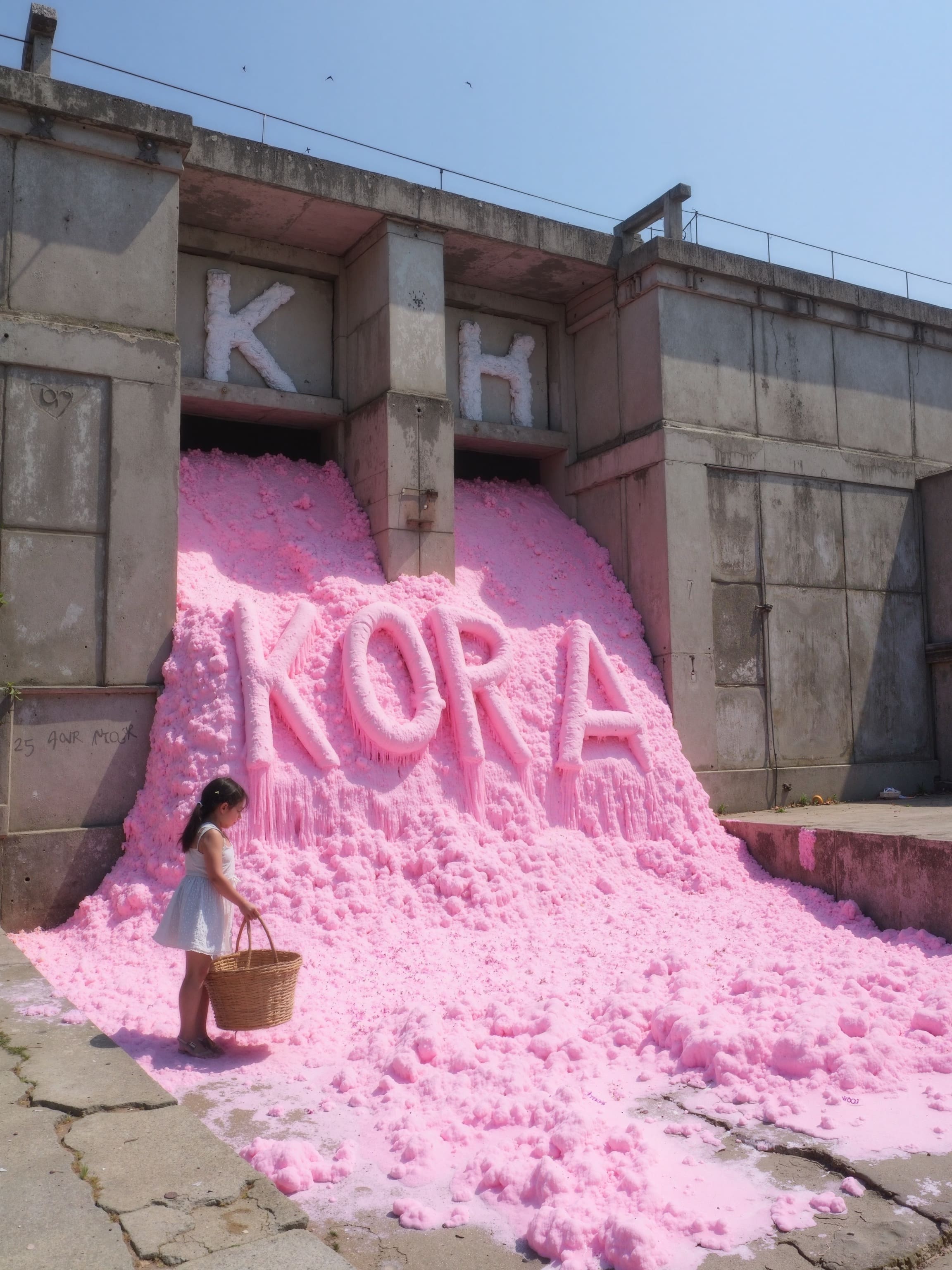 A gigantic astronaut suit in a futuristic greenhouse, with tomato plants and a helmet visor reflecting the setting sun.